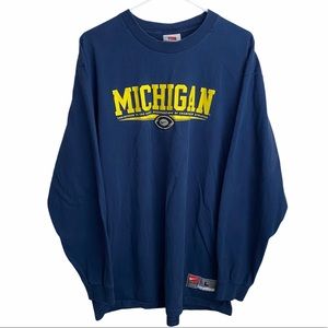 Vintage Nike Michigan Football Long Sleeve